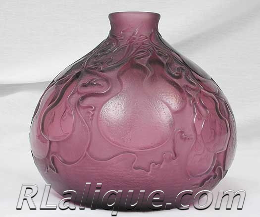 R.Lalique Vase Courge Mauve R.Lalique Vase Courge Mauve
