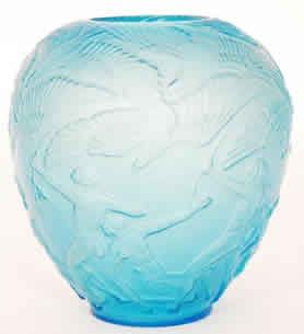 Archers Vase Fake With No Neck In Light Blue Glass Archers Vase Fake With No Neck In Light Blue Glass