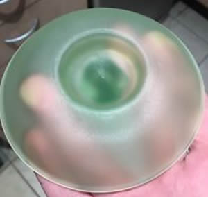 Chien Ashtray Showing Dog And Round Platform Are All On Piece Close Copy Fake of Rene Lalique Design