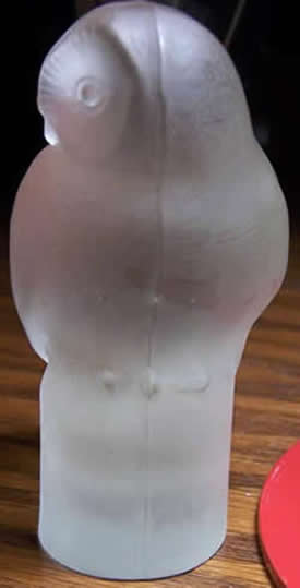 Copy of Rene Lalique Owl Paperweight Side View Copy of Rene Lalique Owl Paperweight Side View