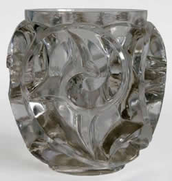 Tourbillons Lalique France Modern Cyrstal Vase Circa 1951