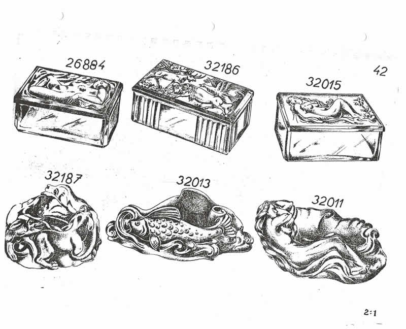 Glassexport Jablonecglass Glass Catalogue of Czechoslovakian Glass With Is Often Found With Forged Rene Lalique Signatures: Page 42