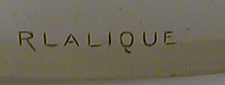 Lalique Signature on Cire Perdue Vase