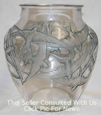R Lalique Vase HIrondelles by Rene Lalique