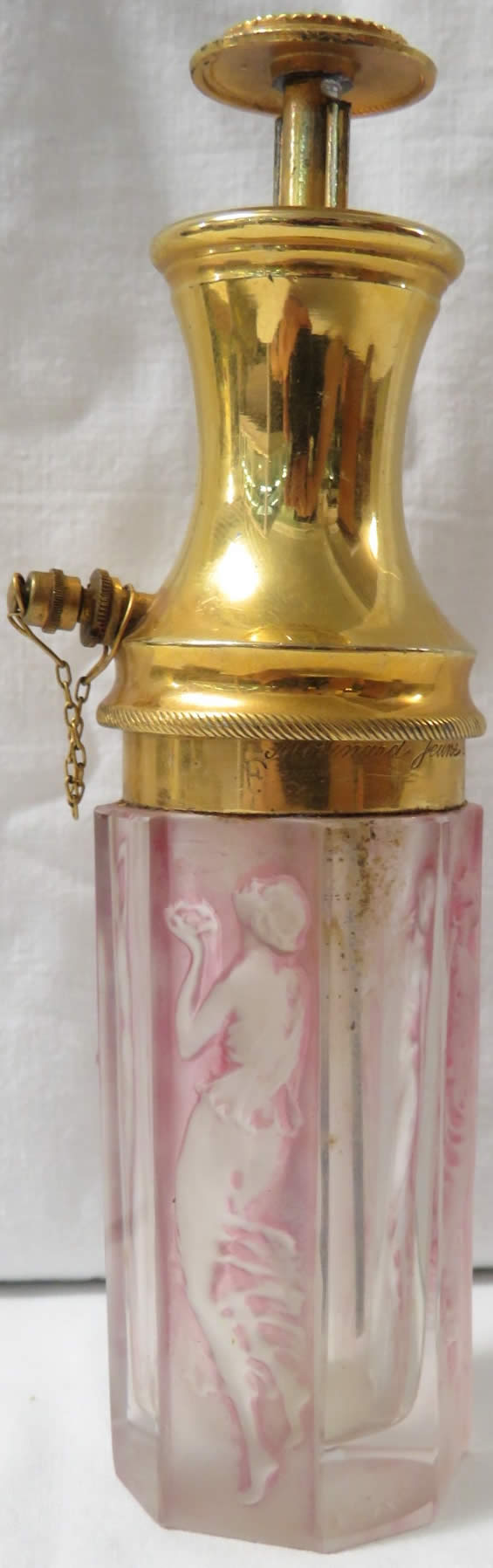 Rene Lalique Atomizer 4 Figurines