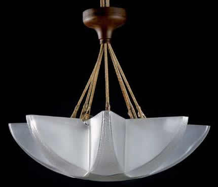 Rene Lalique Acacia Chandelier