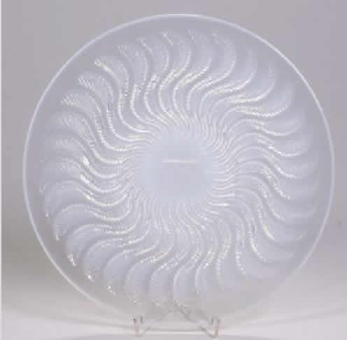 Rene Lalique Opalescent Plate Actinia