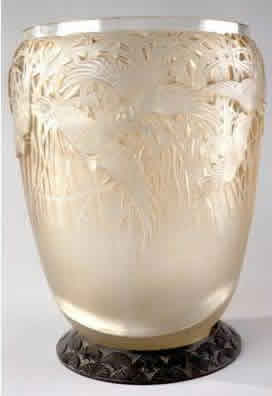 Rene Lalique Vase Aigrettes