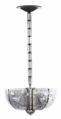 Rene Lalique Alger II Chandelier