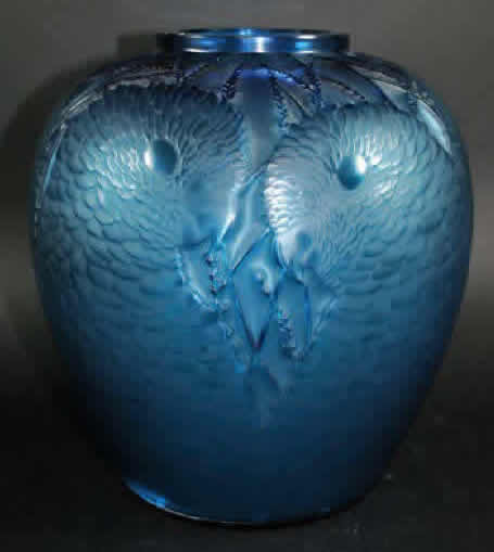 Rene Lalique Vase Alicante