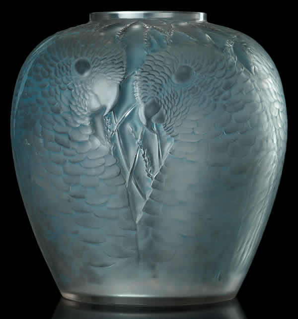 Rene Lalique Vase Alicante