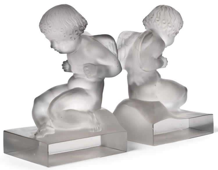 Rene Lalique Bookend Amour