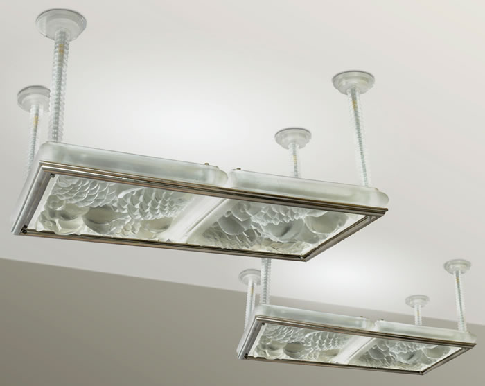 Rene Lalique Ananas et Grenades-2 Chandelier