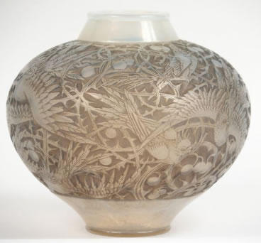 Rene Lalique Vase Aras