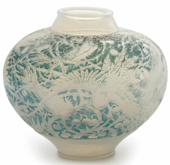 Rene Lalique Vase Aras