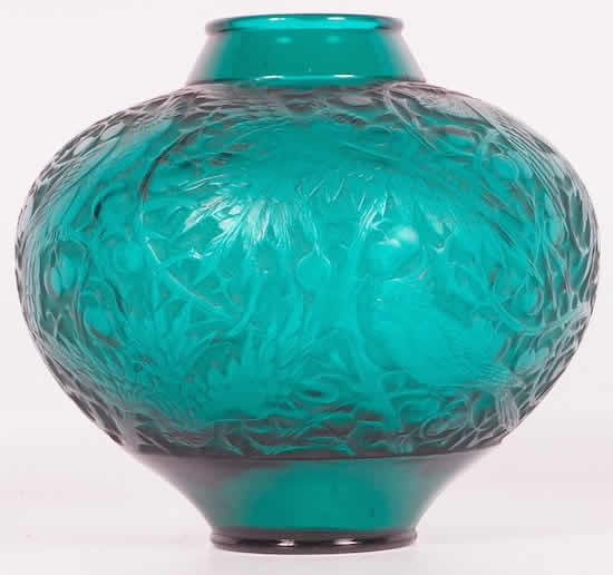 Rene Lalique Vase Aras