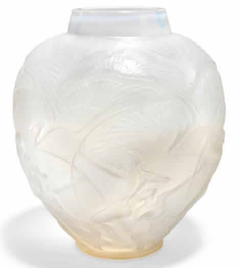 Rene Lalique Vase Archers