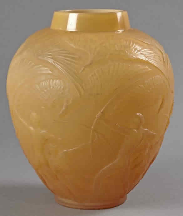 Rene Lalique Vase Archers