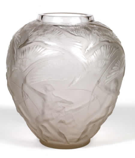 Rene Lalique Vase Archers