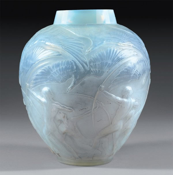 Rene Lalique Vase Archers