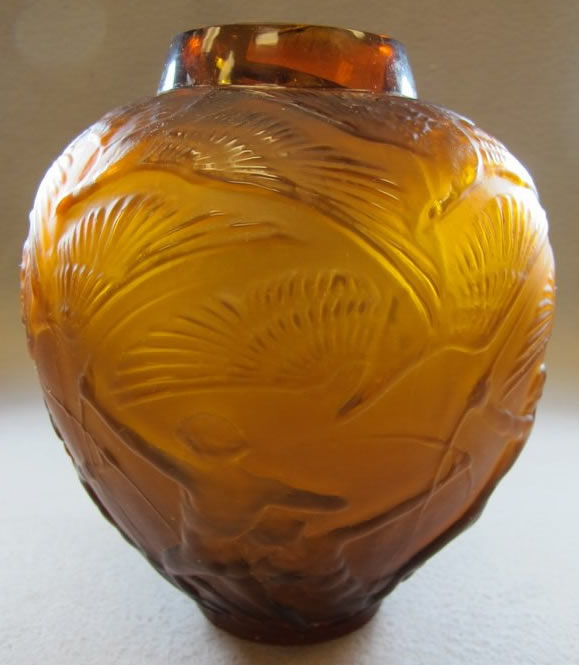 Rene Lalique Vase Archers