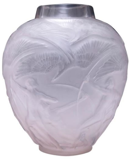 Rene Lalique Vase Archers