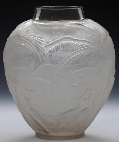 Rene Lalique Vase Archers