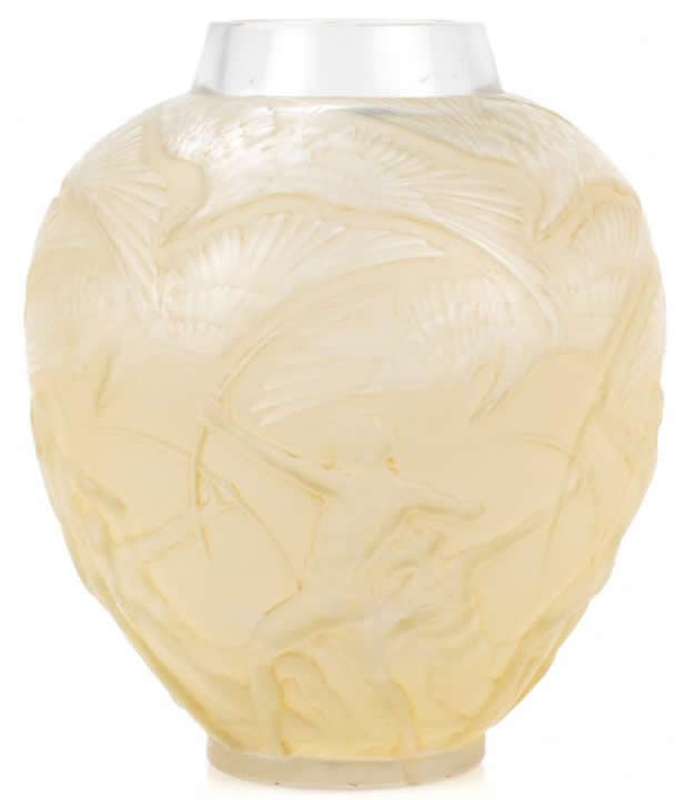 Rene Lalique Vase Archers