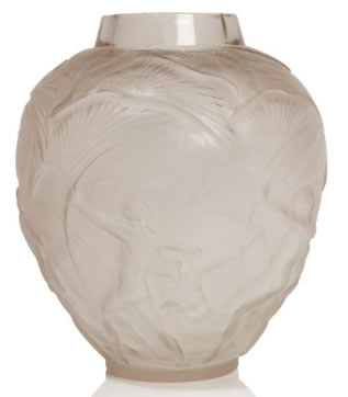 Rene Lalique Vase Archers
