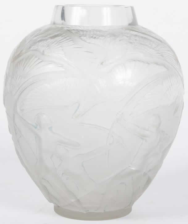Rene Lalique Vase Archers