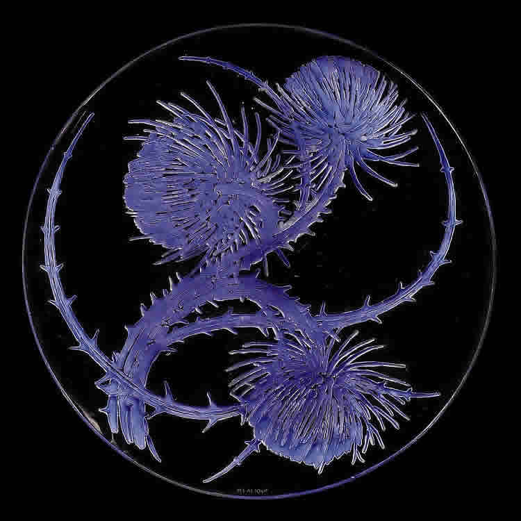 Rene Lalique Artichauts Plate