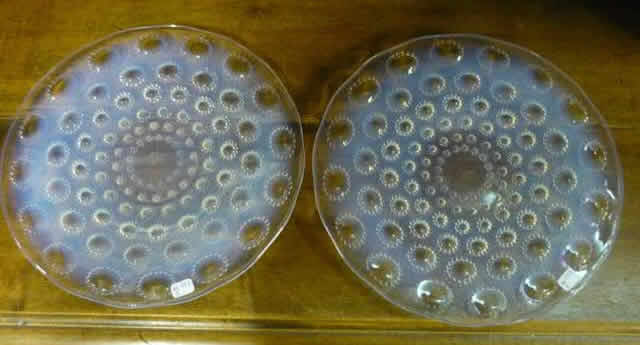Rene Lalique Plates Asters