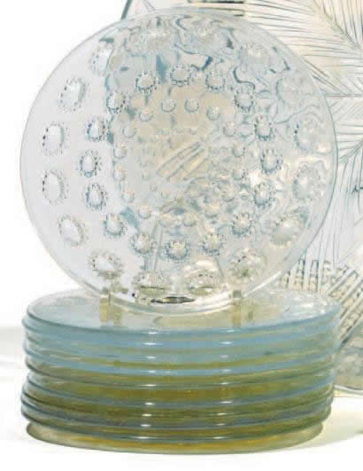 Rene Lalique Plate Asters