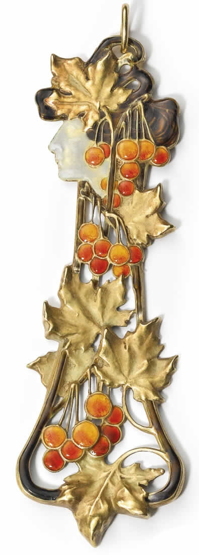 Rene Lalique Pendant Automne