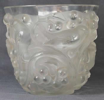 Rene Lalique Vase Avallon