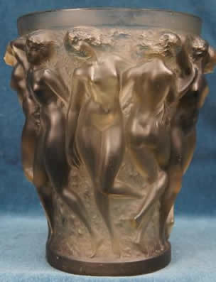 Rene Lalique Vase Bacchantes