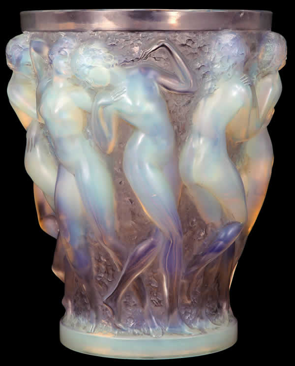 Rene Lalique Vase Bacchantes