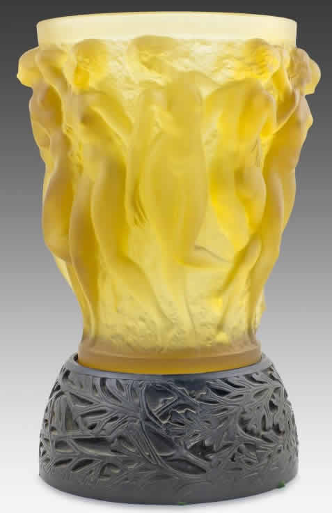Rene Lalique Vase Bacchantes