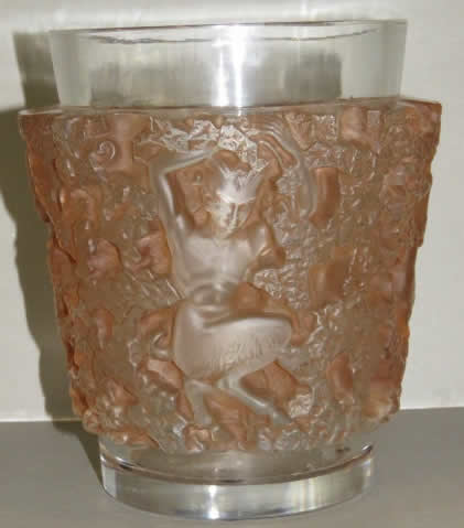 Rene Lalique Vase Bacchus