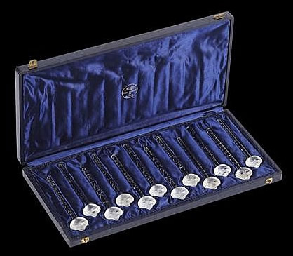 Rene Lalique Swizzle Sticks Barr