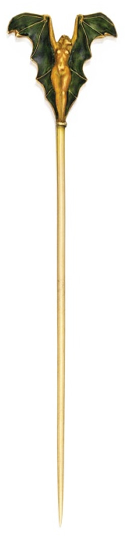 Rene Lalique Batwoman Stickpin