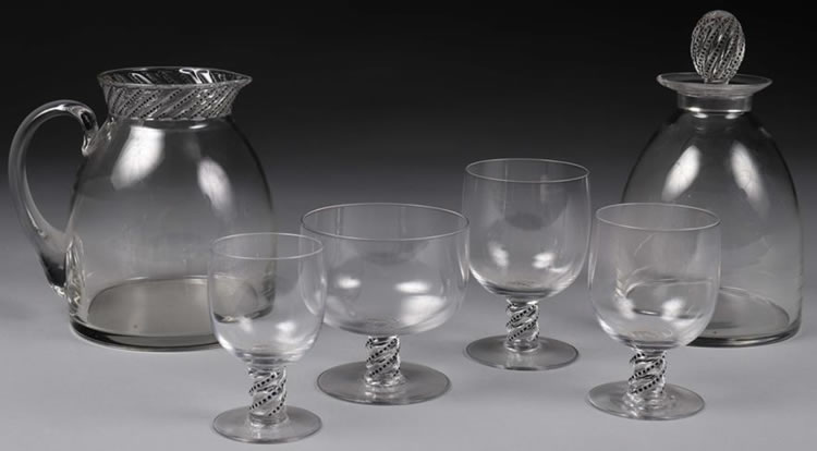 Rene Lalique Beaune Tableware