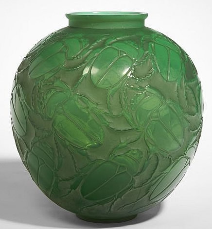 Rene Lalique Vase Beetle
