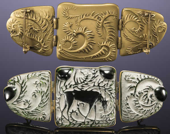Rene Lalique Brooch Biches