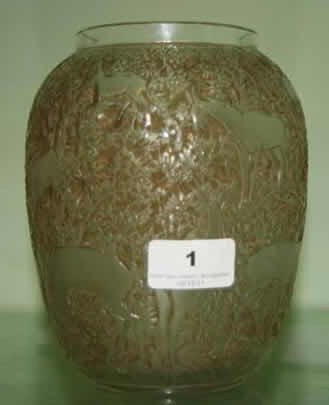 Rene Lalique Vase Biches