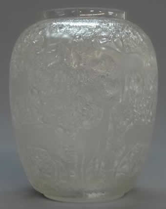 Rene Lalique Vase Biches