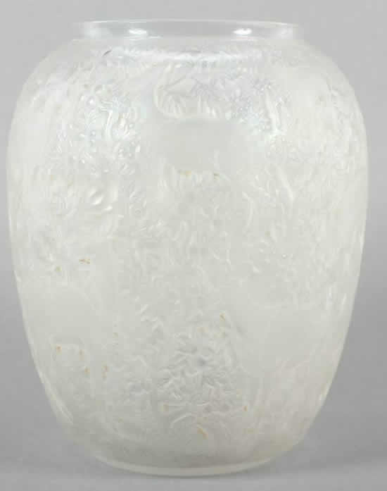 Rene Lalique Vase Biches