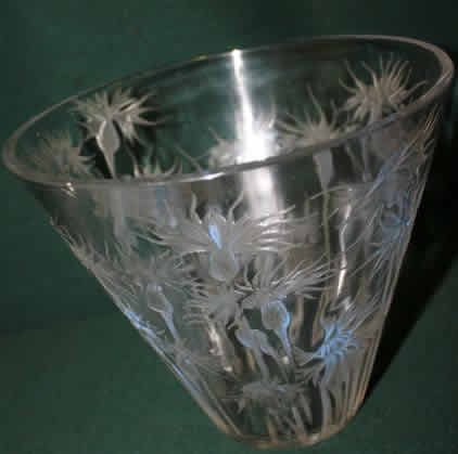 Rene Lalique Vase Bluets