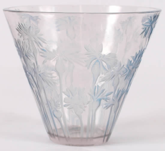 Rene Lalique Vase Bluets