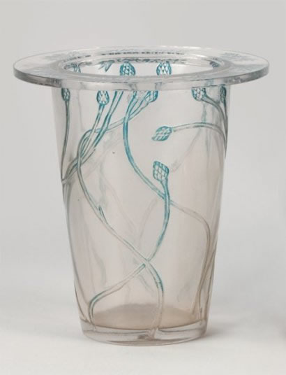 Rene Lalique Vase Bordure Bluets